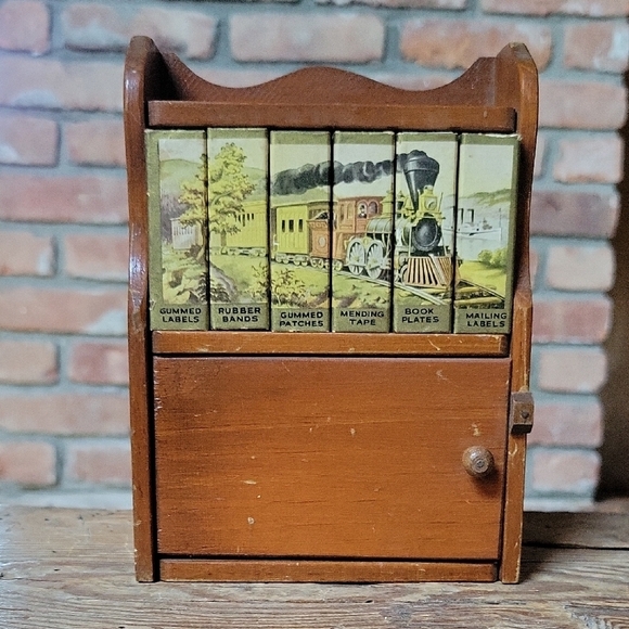 1930s DENNISON STATIONERY HUTCH - Picture 1 of 9